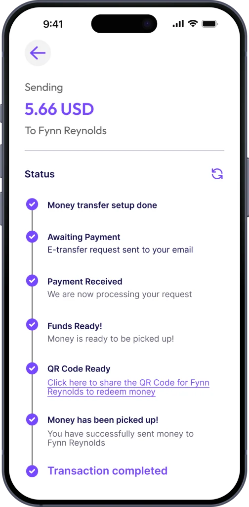 Universemt process send track